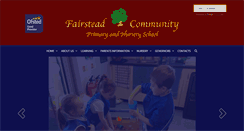 Desktop Screenshot of fairsteadprimaryschool.co.uk