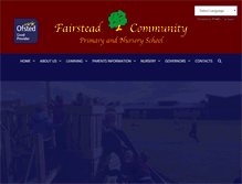 Tablet Screenshot of fairsteadprimaryschool.co.uk